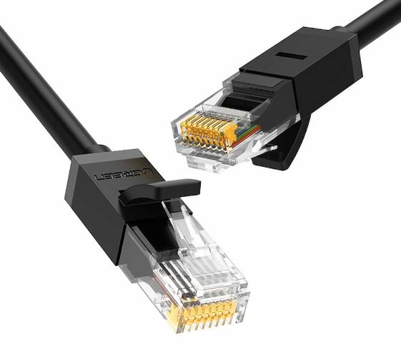 Ugreen 20162 Cat6 Round Lan Cable 5M Black