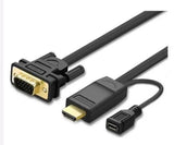 Ugreen 30449 HDMI to VGA Converter Cable 1.5M