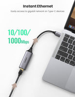 USB C to Gigabit RJ45 Ethernet Adapter