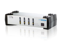 Aten VS461 4 Port DVI Video Switch. Audio enabled. IR Remote control.