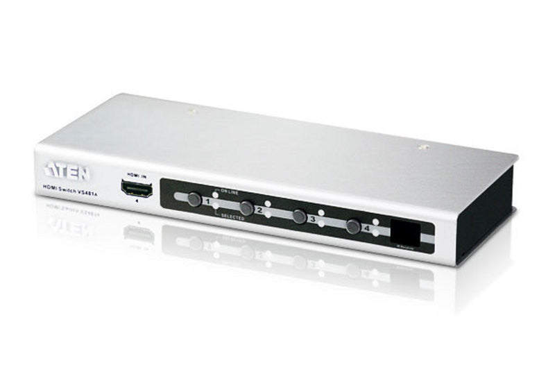 Aten VS481A 4-Port HDMI Switch. IR & RS232 Remote Control