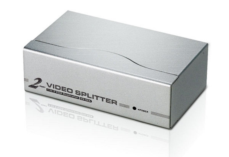 Aten VS92A 2 port VGA Splitter(350MHz).1920x1440@60Hz. 65m; w/o cable
