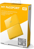 WD MY PASSPORT PORTABLE STORAGE 1TB USB 3.0 - YELLOW COLOR