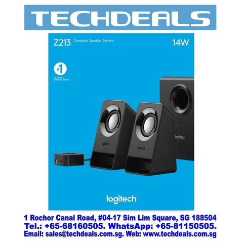 LOGITECH Z213 COMPACT 2.1 SPEAKERS[7W] (1Y)