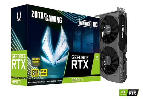 ZOTAC GAMING GeForce RTX 3060 Ti Twin Edge OC LHR 8GB GDDR6 Graphics Card