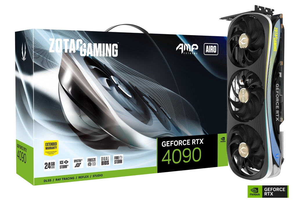 ZOTAC GAMING GeForce RTX 4090 AMP Extreme AIRO 24GB GDDR6X Graphics Card