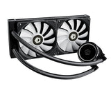 Zoomflow 240X ARGB CPU AIO Liquid Cooler 240mm Radiator, ARGB XL Pump and 2*12cm Fan