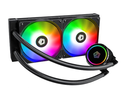 Zoomflow 240X ARGB CPU AIO Liquid Cooler 240mm Radiator, ARGB XL Pump and 2*12cm Fan