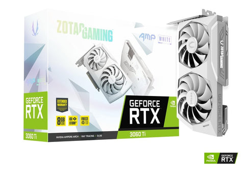 Zotac RTX3060Ti AMP White 8GB GDDR6 Graphics Card
