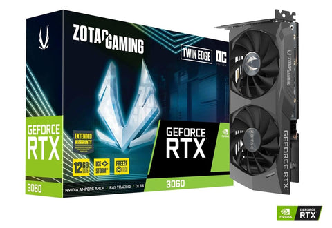 Zotac RTX3060 Twin Edge OC 12GB GDDR6 Graphics Card