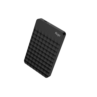 Flujo HD-25C 2.5inch SATA 3.0 Hard Drive Enclosure Type C (Black) Enclosure Black