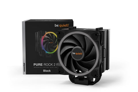 be quiet! BK033 Pure Rock 2 FX Black ARGB CPU Cooler w/Light Wings 120mm Fan