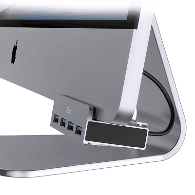 Flujo AH-52 AH-52 4 Port USB3.0 Clamp Hub for iMac (Grey) Type A Grey