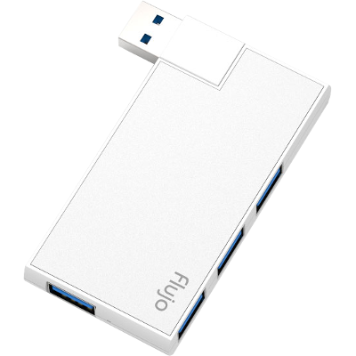 Flujo AH-3-S 4Port USB3.0 With Rotatable Hub Type A Silver