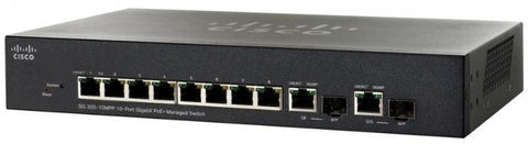 Cisco SG300-10PP 10-port Gigabit PoE+(62W) Managed Switch