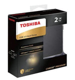 Toshiba Canvio Premium2 USB3.0 portable Hard drive  with Type-C Adpt