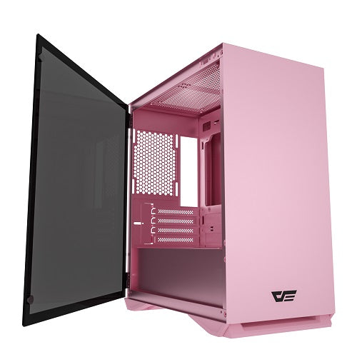 DLM22 mATX Case with Tempered Glass Side Panel [No Fans Included]
