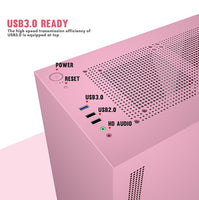 DLM22 mATX Case with Tempered Glass Side Panel [No Fans Included]