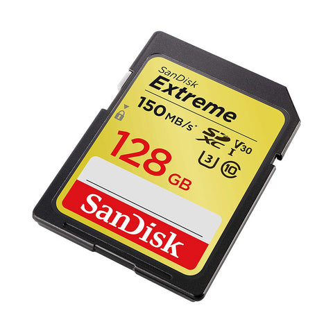 Sandisk SDSDXV5-128GB Extreme SD, V30, U3, C10, UHS-I, R150MB/s, W60/70MB/s