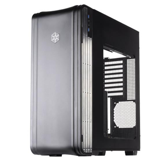SilverStone SST-FT04B-W SSI-CEB, ATX, Micro-ATX Casing, Aluminum door and top panel,steel body