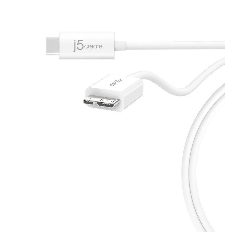 J5CREATE Type-C to USB 3.0 Micro-B Cable (90cm)