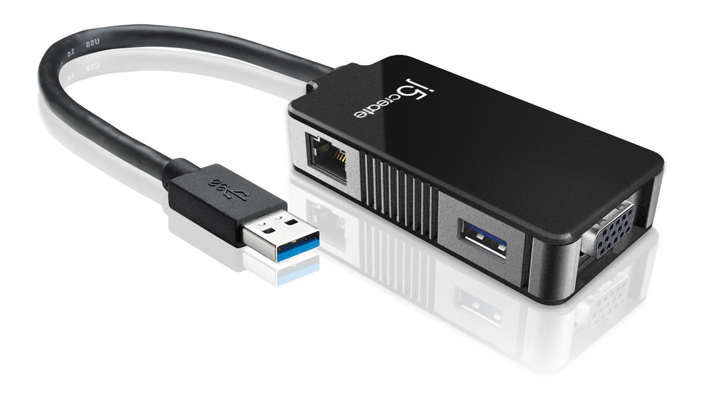 J5CREATE USB 3.0 MULTI-ADAPTER + 1-PORT USB 3.0 HUB
