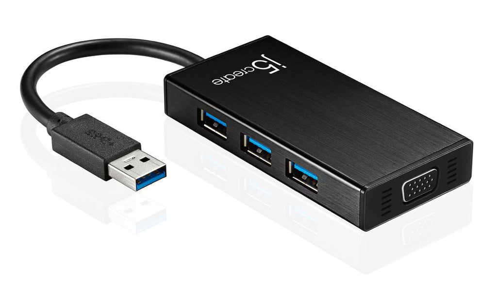 J5CREATE USB 3.0 VGA ADAPTER+3-PORT USB 3.0 HUB