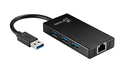 J5CREATE USB 3.0 GIGABIT ETHERNET+3-PORT USB 3.0 HUB