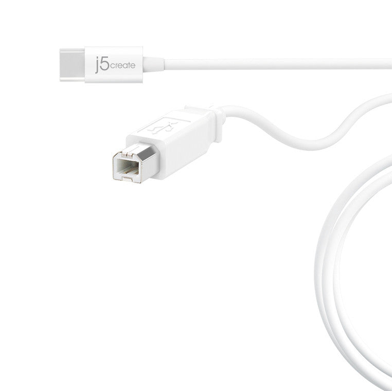 J5CREATE Type-C to USB 2.0 Type-B Cable (180cm)