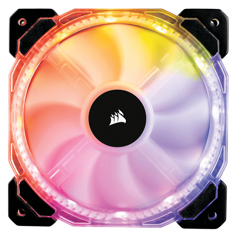 Corsair HD120 RGB LED High Performance 120mm PWM Fan with Controller (0.72 KG)