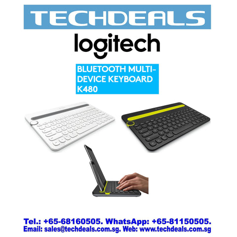 LOGITECH K480 MULTI-DEVICE BLUETOOTH KB BLACK (1Y)