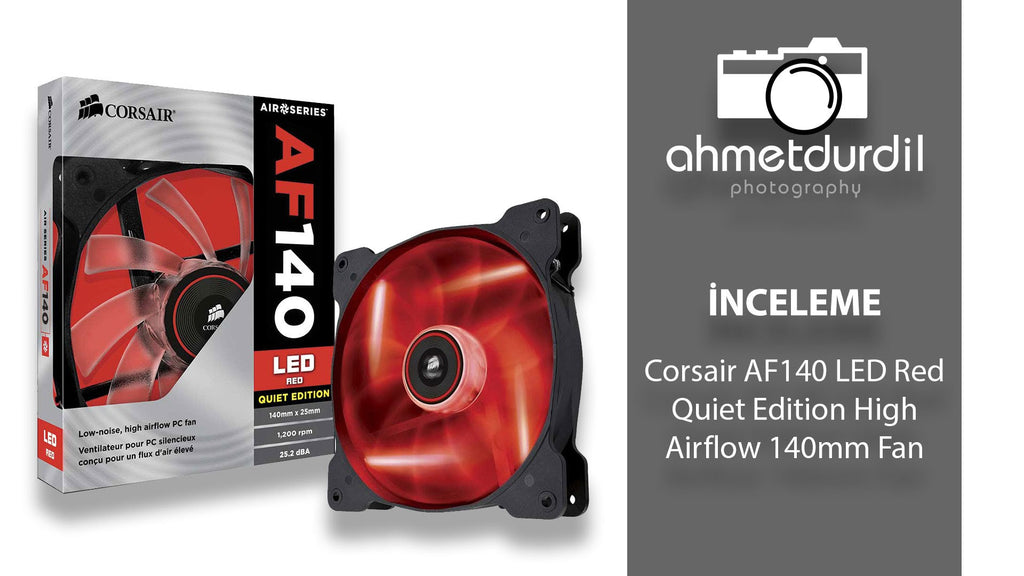 Corsair Air Series AF140 LED Quiet Edition High Airflow Fan - Red (0.72 KG)