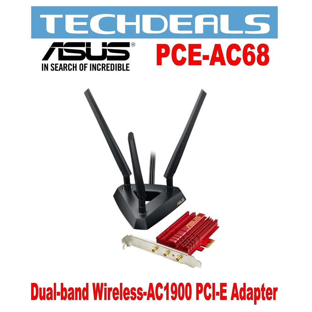 Asus PCE-AC68 Dual-Band PCI-E Wireless AC1900 card