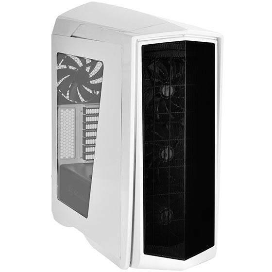 SilverStone SST-PM01-WA-W ATX White (up to 12" x 10.7"), Micro-ATX (BLUE LED + window)