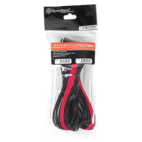 SILVERSTONE MB 24P PSU EXT-CABLE-BK+BL