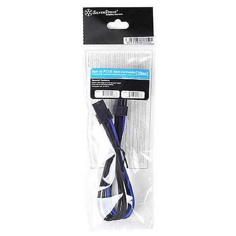 SILVERSTONE PCIE 8P PSU EXT CABLE-BLUE