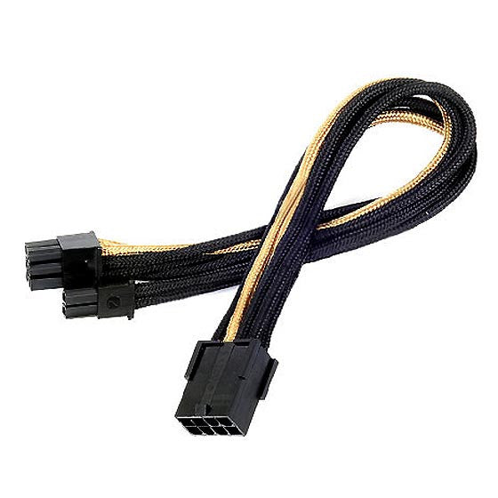 SILVERSTONE PCIE 8P PSU EXT CABLE-YELLOW