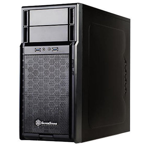 SilverStone SST-PS08 Black mATX Casing with USB 3.0, removable Fan Filter