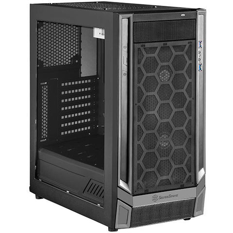 SilverStone SST-RL05BB-W ATX Casing(Black Trimming) with 2 x 140mm LED Fan and USB3.0 Type C on Front panel