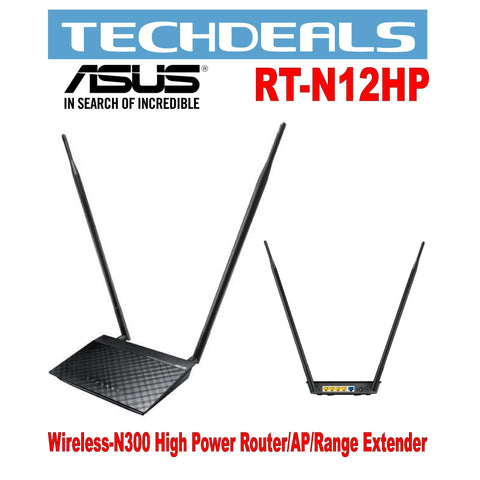 Asus RT-N12HP Wireless-N300 High Power Router/AP/Range Extender