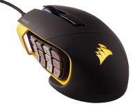 Corsair Scimitar RGB Optical MOBA/MMO Gaming Mouse --- Yellow