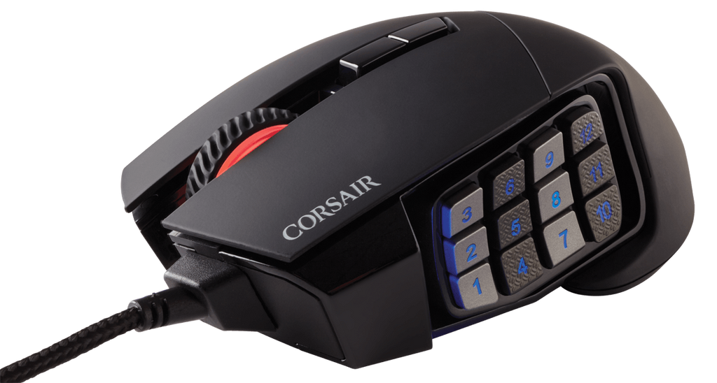 Corsair Scimitar RGB Optical MOBA/MMO Gaming Mouse — Black (AP)