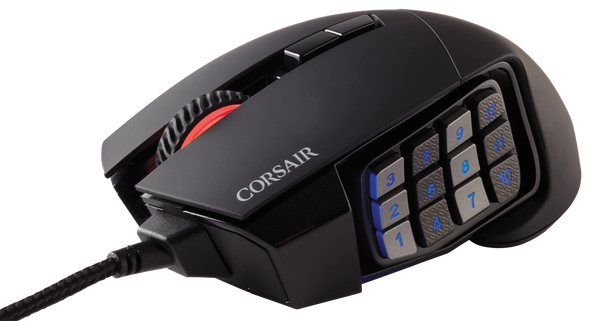 Corsair Scimitar RGB Optical MOBA/MMO Gaming Mouse — Black (AP)