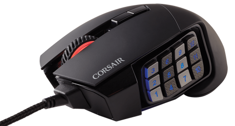 Corsair Scimitar RGB Optical MOBA/MMO Gaming Mouse — Black (AP)