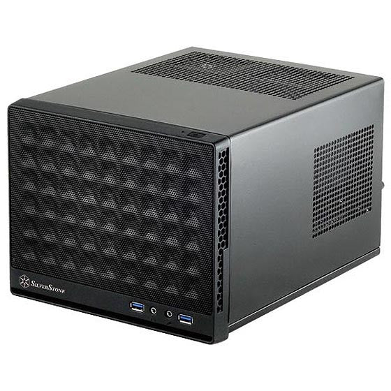 SilverStone SST-SG13B Mini-DTX / Mini-ITX Casing Support  SFX PSU , Front panel Mesh