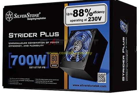 SilverStone SST-ST70F-PB Strider Plus 700W 80 PLUS Bronze, Full Modular