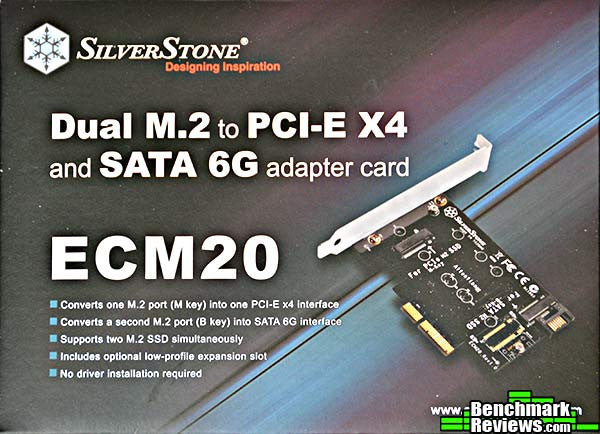 SILIVERSTONE 2*M.2 TO PCI-Ex4 & SATA 6G
