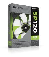 Corsair Air Series SP120 LED Green High Static Pressure 120mm Fan (0.72 KG)