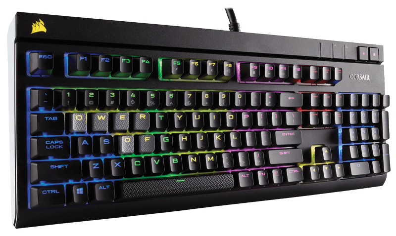Corsair STRAFE RGB Silent Mechanical Gaming Keyboard, Backlit Multicolor LED, Cherry MX Silent
