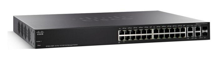 Cisco SF300-24MP 24-port 10/100 Max PoE Managed Switch 375W (POE+ supported)